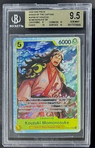 BGS 9.5 One Piece OP06-107 SR Kouzuki Momonosuke - English- Wings of the Captain - Picture 1 of 2