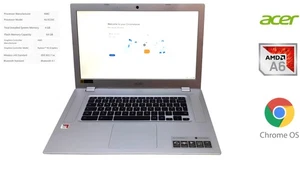 Acer ChromeBook CB315-2H-66VC 15.6″ Laptop  AMD A6 4GB Ram 64GB - CHARGER NOT... - Picture 1 of 10