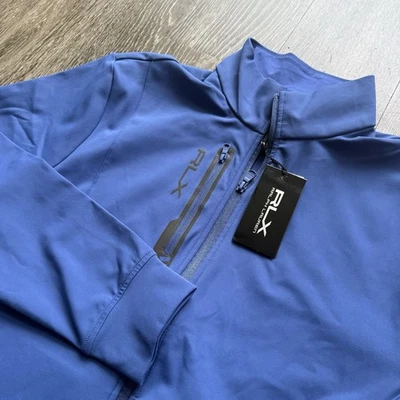 $198 Performance Jersey Jacket RLX Ralph Lauren Men's Size M Royal Navy Blue NWT - image 1 of 4