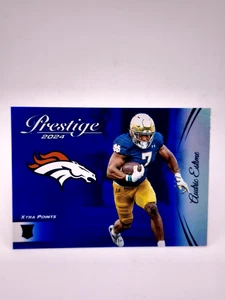 Audric Estime RC /25 BLUE 2024 Panini Prestige NFL Denver Broncos  - Picture 1 of 2