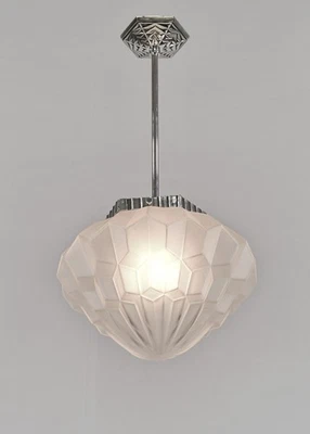 DEGUE: una gran luz colgante francesa art deco 1925. araña Francia Foto 1 de 4