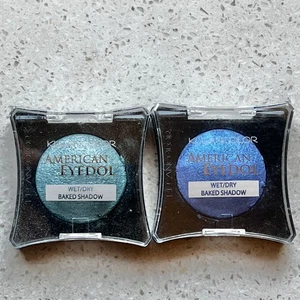 Kleancolor American Eyedol Baked Eyeshadow Wet Dry Set of 2 Glitter Teal Bayou - Picture 1 of 6