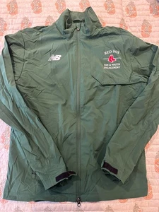 New Balance Windbreaker Grün Jacke Herren M Reißverschluss Boston Red Sox - Bild 1 von 8