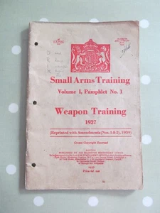 KLEINWAFFEN TRAINING MILITÄR HANDBUCH VOL 1 BROSCHÜRE NR 1 WAFFENTRAINING 1937 - Bild 1 von 8