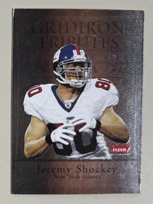 2004 Fleer Tradition - Gridiron Tributes Jeremy Shockey #12GT - Image 1 of 2