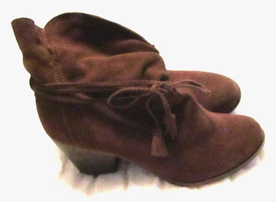 Botas holgadas Baker's Defiant de cuero marrón con tacón ancho - Talla 11 M Foto 1 de 4