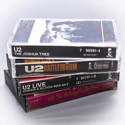 U2 Audio Cassette Tape Lot | Joshua Tree / Rattle Hum / Red Sky | Unforgettable - Image 1 of 4