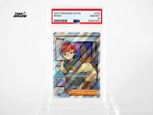 PSA 10 Penny Carta Pokemon Inglese SVI GEM MT - Foto 1 di 2