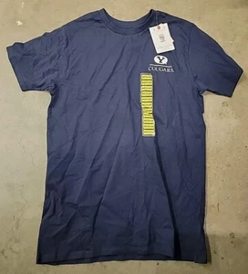 CHAMPION Men's NCAA Lifestyle Short Sleeve Brigham Young Tee In Navy, Medium - Picture 1 of 2
