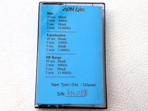 Custom 003 Calibration Test Cassette TECHNICS Calibration Protocol. - Zdjęcie 1 z 3