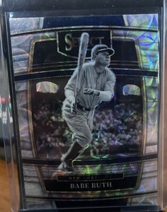 Babe Ruth - 2022 Panini Select Concourse Level - Scope Prizm #70 Yankees