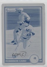 2010 Bowman Chrome Printing Plate Cyan 1/1 Robinson Cano #11 q9p