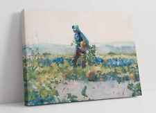 WINSLOW HOMER, FOR TO BE A FARMER'S BOY -CANVAS ARTWORK PICTURE PRINT