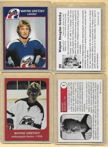(2) 1978 WHA Wayne Gretzky Indianapolis Star Racers Rookie Lot 1 Ea - Picture 1 of 3