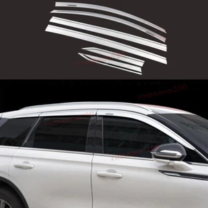 For Lincoln Corsair 2020-2022 ABS Chrome Window Visor Vent Shades Sun Rain Guard - Picture 1 of 12