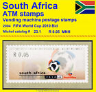 2004 Südafrika RSA ATM 23 FIFA Fußball Fußball Weltmeisterschaft Angebot/R 0,05 postfrisch
