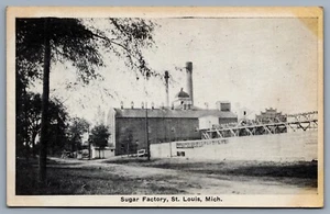 Postal de Sugar Factory St. Louis, Michigan c 1920 - Imagen 1 de 2