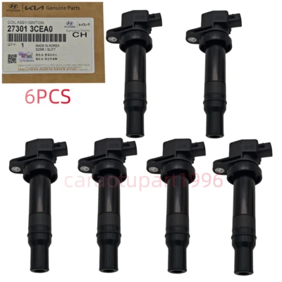 Bobina de encendido de 6 piezas para Hyundai Grandeur Azera Santa Fe 11-19 3,0 L 3,3 L 273013CEA0 Foto 1 de 4