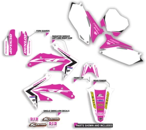 2017 - 2018 Honda CRF 450R kit gráfico CRF 450 R TEAM CARRERAS CALCOMANÍAS ROSA - Imagen 1 de 5