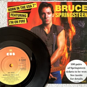 Bruce Springsteen – Born In The USA / I'm On Fire 7" vinyl. VG+ - Picture 1 of 17