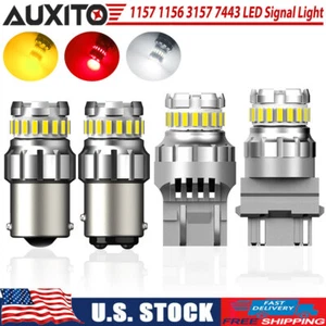 1156 1157 3157 7443 LED Turn Signal Light Bulbs CANBUS Anti Hyper Flash Amber 2F - Picture 1 of 26