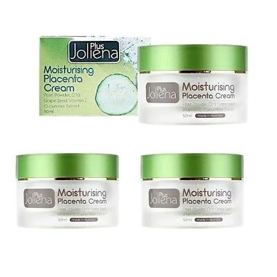 Joliena Plus Moisturizing Placenta Cream Nourish Revitalize Skin Youthful 3x50ml - Image 1 of 4