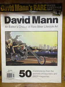 DAVID MANN RARE SEALED BOOK, 50 Magnificent Works of Motorcycle Art MAGAZINE - Picture 1 of 4