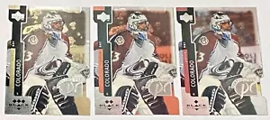 1997-98 BLACK DIAMOND PATRICK ROY QUAD TRIPLE DOUBLE DIAMOND 3 CARD LOT #PC2 ! - Picture 1 of 1