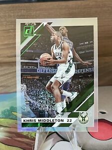 2019 Panini Clearly Donruss Green #49 Khris Middleton 25/25 Holo Bucks - Bookend