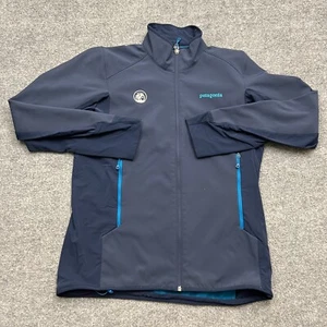 Patagonia Adze Hybrid Jacket Men's Medium Navy Blue Logo Long Sleeve Full Zip - Picture 1 of 12