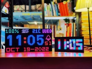 Cool NTP Clock Digital Clock colorful LED Matrix Wall Clock electronic DIY Geek - Picture 1 of 7