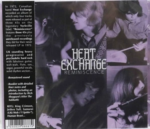Heat Exchange-Reminiscence Canadian prog psych cd - Picture 1 of 1