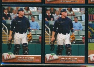 Lot (2) 2007 Grandstand #16 Caleb Moore Fort Myers Miracle (CH6) SWSW