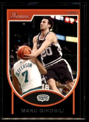 2007-08 Bowman Manu Ginobili San Antonio Spurs #51 - Image 1 of 2