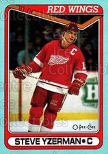 1990-91 O-Pee-Chee Box Bottoms #J Steve Yzerman