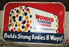 37 " WIDE ANTIQUE USA WONDER BREAD COUNTRY STORE BAKERY KITCHEN ADVERTISING SIGN