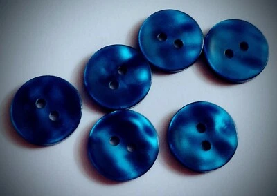 5/8" 2-Hole Royal Blue Craft/Clothing Buttons - Image 1 of 4