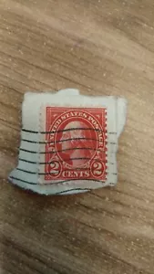 Vintage George Washington Red 2 Cent Stamp Rare - Picture 1 of 2