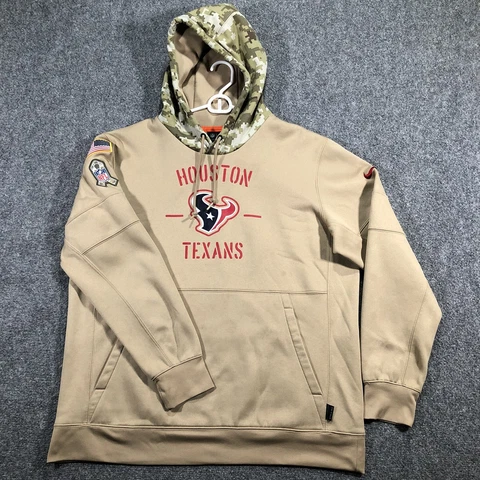 Nike Houston Texans Hoodie Salute to Service Pullover Sweatshirt Men’s XL Cover