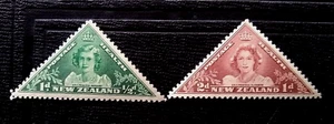 🦋 NEW ZEALAND - 1943 Health Stamps - PRINCESS MARGARET - MINT HINGED SET - Picture 1 of 1