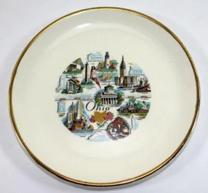 Vintage Ohio Travel Souvenir Plate - Picture 1 of 3