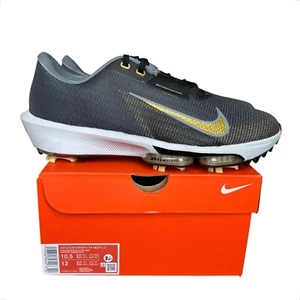 Nike Air Zoom Infinity Tour NEXT 2 Sizes 8-13 Golf Shoes Black/Gold FD0217-003 - Picture 1 of 5