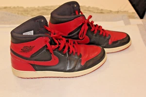 2009 Nike Air Jordan 1 High Retro “DMP Bred” Banned Sneakers Men’s 13 AJ1 Used - Picture 1 of 12