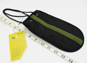 InIt PSP Mesh Stripe Carrying Case Sleeve Pouch Black Green beach holds Iphone - Picture 1 of 7