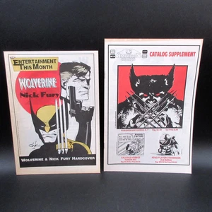 American Comics Wolverine Nick Fury Comic Book Supplement Catalogs Ephemera - Picture 1 of 13