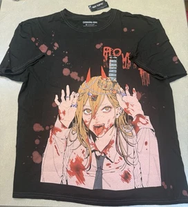 NUOVA T-shirt motosega uomo adulto ragazza con corna insanguinate sotto gocciolamento POWER tema caldo - Foto 1 di 7