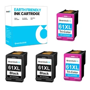 Cartuchos de tinta 4PK 61XL 61 XL para HP DeskJet 2540, HP ENVY 5536, OfficeJet 2624 - Imagen 1 de 1