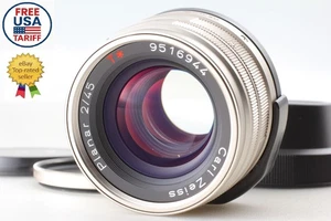 [Near MINT] Contax Carl Zeiss Planar T* 45mm f/2 Lens & Cap for G1 G2 From JAPAN - Picture 1 of 12