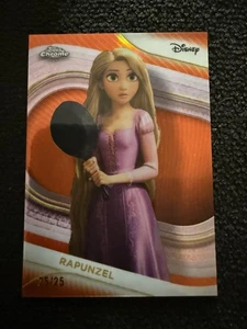 2025 Topps Disney Chrome Rapunzel Orange Refractor 25/25 - Picture 1 of 2