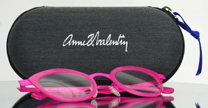 ANNE ET VALENTIN Fossette 22B02 Pink Womens Semi Cat Eye Eyeglasses 46-22-145 - Picture 1 of 16